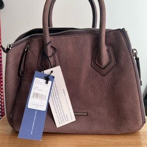 Rebecca Minkoff Micro Perry Satchel in color deep lavender